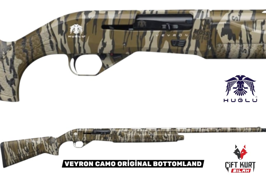 Huğlu VEYRON CAMO ORJİNAL BOTTOMLAND Tüplü Şarjörlü Yarı Otomatik Av Tüfeği